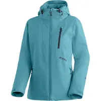 Maier Sports Skijacke "Straja", Damen, Gr. 38, blau (aquablau), 100% Polyester, hoch geschlossener Ausschnitt, Jacken Skijacke, Damen Winterjacke, wind/wasserdicht, 3 RV-Taschen und Kapuze