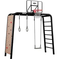 Berg Spiel- und Fitnessgerät PlayBase Medium + Ultimate set Stahl zum Eingraben