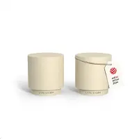 LARS NYSØM Salz-und-Pfefferstreuer Svaeve, Almond Beige, Edelstahl / Kunststoff, Set, 2-teilig