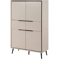 CALICOSY - Hochschrank 4 Türen und 2 Schubladen H140 cm - ARONA