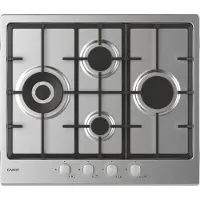 Candy Idea CHG6D4WX, Edelstahl, Integriert, 60 cm, Gaskochfeld, Edelstahl, 4 Zone(n)
