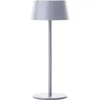 Brilliant graue Solar Außentischleuchte PICCO | aufladbar über Solar und USB | 4W 300lm 3000K | Metall/Kunststoff