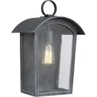 Elstead Lighting Elstead Hodges Außen-Wandleuchte E27 41cm Esche Schwarz IP44 Anti-Meerwasser
