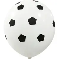 Papstar Luftballons "Soccer", Ø 29 cm, ideal für Fußballpartys | Beutel (8 Stück)