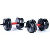 Spartan Hantelset 20 kg, verstellbare Hanteln aus Zement für Kraft- und Muskeltraining