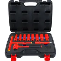 Bgs VDE-Steckschlüssel-Satz Antrieb Innenvierkant 12,5 mm (1/2") SW 10 - 24 mm 11-tlg.