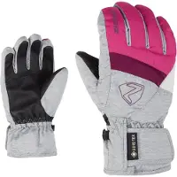 Ziener Skihandschuhe "LEIF-Z GORE-TEX JUNIOR", Kinder, Gr. 5, rosa (pop pink.light mélange), Kunstfaser, Handschuhe Skihandschuhe, wasserdicht, winddicht, atmungsaktiv, warm