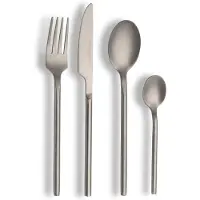 Echtwerk Tafelbesteck Set Vintage 16tlg , Farbe:Silber