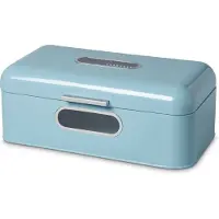 Echtwerk Brotkasten "Retro-Brotbox aus Metall "big", (1 tlg.), Brotbehälter im Retro-Design, 2 praktische Sichtfenster