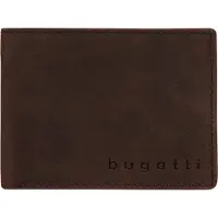 Bugatti Geldbörse "LUCA", Herren, braun, Leder, unifarben, Kleinlederwaren Geldbörse, echt Leder