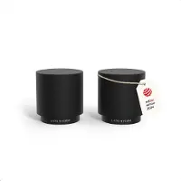 LARS NYSØM Salz-und-Pfefferstreuer Svaeve, Carbon Black, Edelstahl / Kunststoff, Set, 2-teilig