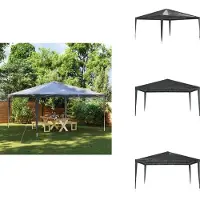 vidaXL Profi-Partyzelt 4×4 m Anthrazit 90 g/m² - Pavillons & Partyzelte