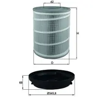 MAHLE ORIGINAL Luftfilter LX 3480 KIT