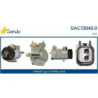 SANDO Kompressor, Klimaanlage Brand New HQ CAC72040AS