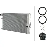 Hella 8MK 366 301-811 Kühler Wasserkühler Motorkühler für BMW 5 Touring (F11) 5 Limousine (F10) 7 (F01, F02, F03, F04) 5 GT (F07) 6 Gran Coupe (F06)