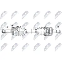 NTY NPW-HY-650 Antriebswelle Hinten für HYUNDAI TUCSON (JM)