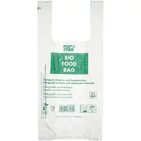 Papstar Hemdchen-Tragetasche, aus Bio-Folie, transparent