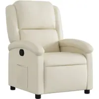 vidaXL Relaxsessel Creme Kunstleder