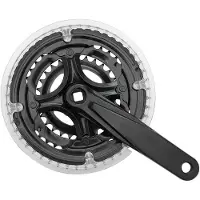 Mvtek City 3 X 6/7s Kurbelgarnitur Silber 170 mm / 42/34/24t Silber 170 mm