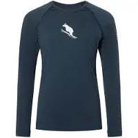 Super.natural - Kid's Flear175 L/S - Merinounterwäsche Gr 110 blau