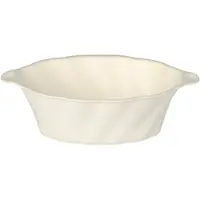 Papstar 50 Fingerfood - Schalen Zuckerrohr `pure` 40 ml 3 cm x 9,5 cm x 6 cm weiss `Wave`