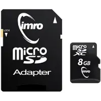 IMRO 4/8G ADP, 8 GB, MicroSDHC, Klasse 4, Schwarz