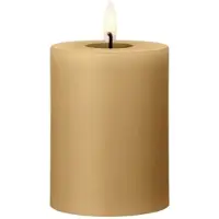 Ester & Erik Blockkerze LED 27 Almond butter, 10cm