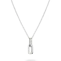 Liebeskind berlin Halskette - Edelstahl The Festive Mini Link Sparkle - Gr. unisize - in Silber - für Damen