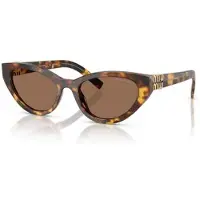 Miu Miu MUA04S Damen-Sonnenbrille Vollrand Butterfly Acetat-Gestell, braun