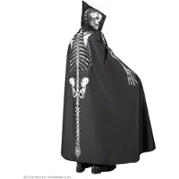 Widmann Umhang "Skelett", schwarz/weiß