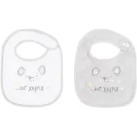 Kikkaboo Fröhliche Mäuse 2er-set Frottee-lätzchen