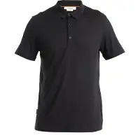 Icebreaker Poloshirt Merino 150 Tech Lite III SS Herren Black-M