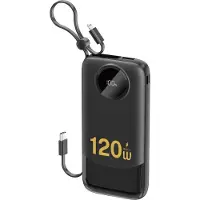 Dudao K13Pro Powerbank 10000 mAh mit integriertem Kabel – Schwarz