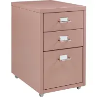 En.casa Rollcontainer Kökar mit 3 Schubladen 48x28x41 cm Hellbraun