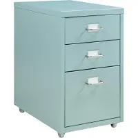 En.casa Rollcontainer Kökar mit 3 Schubladen 48x28x41 cm Mintgrün