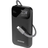 Dudao Powerbank K31 10000 Mah 22,5W Pd Z Wbudowanym Kablem - Czarny
