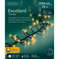 Lumineo Lichterkette EXCELLENT TWINKLE 1584 LED 25 m klassisch warm