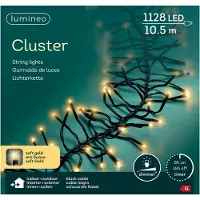 Lumineo Lichterkette mit 1128 LEDS - 10,5M - Soft Gold - 2700K - IP44