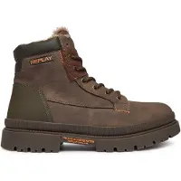 Replay Sandtown warm Schnürstiefel Braun