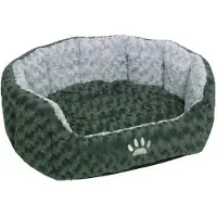Nobby Komfort Bett oval "SEOLI", dunkelgrau/hellgrau, 55cm