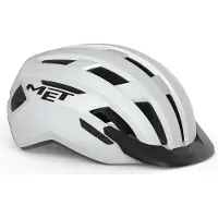Met Fahrradhelm Allroad , Weiß - Matt, L