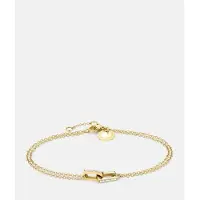 Liebeskind berlin Armband - Edelstahl The Festive Mini Link Sparkle - Gr. ONESIZE - in Gold - für Damen