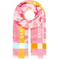 Zwillingsherz "Love & More" stylischer Schal mit Schriftzug