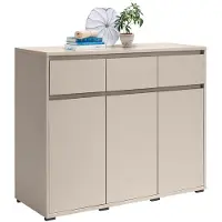 Carryhome Kommode, Kaschmir, Kunststoff, 2 Fächer, 3 Schublade(n) Schubladen, 120x103x48 cm, Wohnzimmer, Kommoden & Sideboards, Kommoden