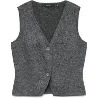 Vero Moda Weste Brisa 10334682 Grau Regular Fit