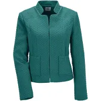 MADELEINE Jackenblazer "Kurzblazer Stilvoller Businessblazer mit Stehkragen" Struckturjersey