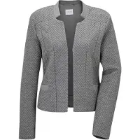 MADELEINE Jackenblazer "Kurzblazer Moderner Jerseyblazer in Melange-Optik" Struktur-Jersey