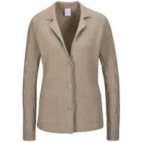 MADELEINE Eleganter Blazer mit Reverskragen in berber / melange | Gr.: 40