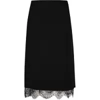 MADELEINE Eleganter A-Linien-Rock mit Reißverschluss in schwarz | Gr.: 36