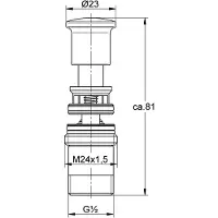 GROHE EICHELBERG Aufputz-Umstellung 440439 44043926 vertikal chrom chrom vertikal